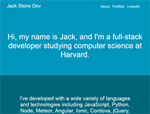 Tablet Screenshot of jackstonedev.com